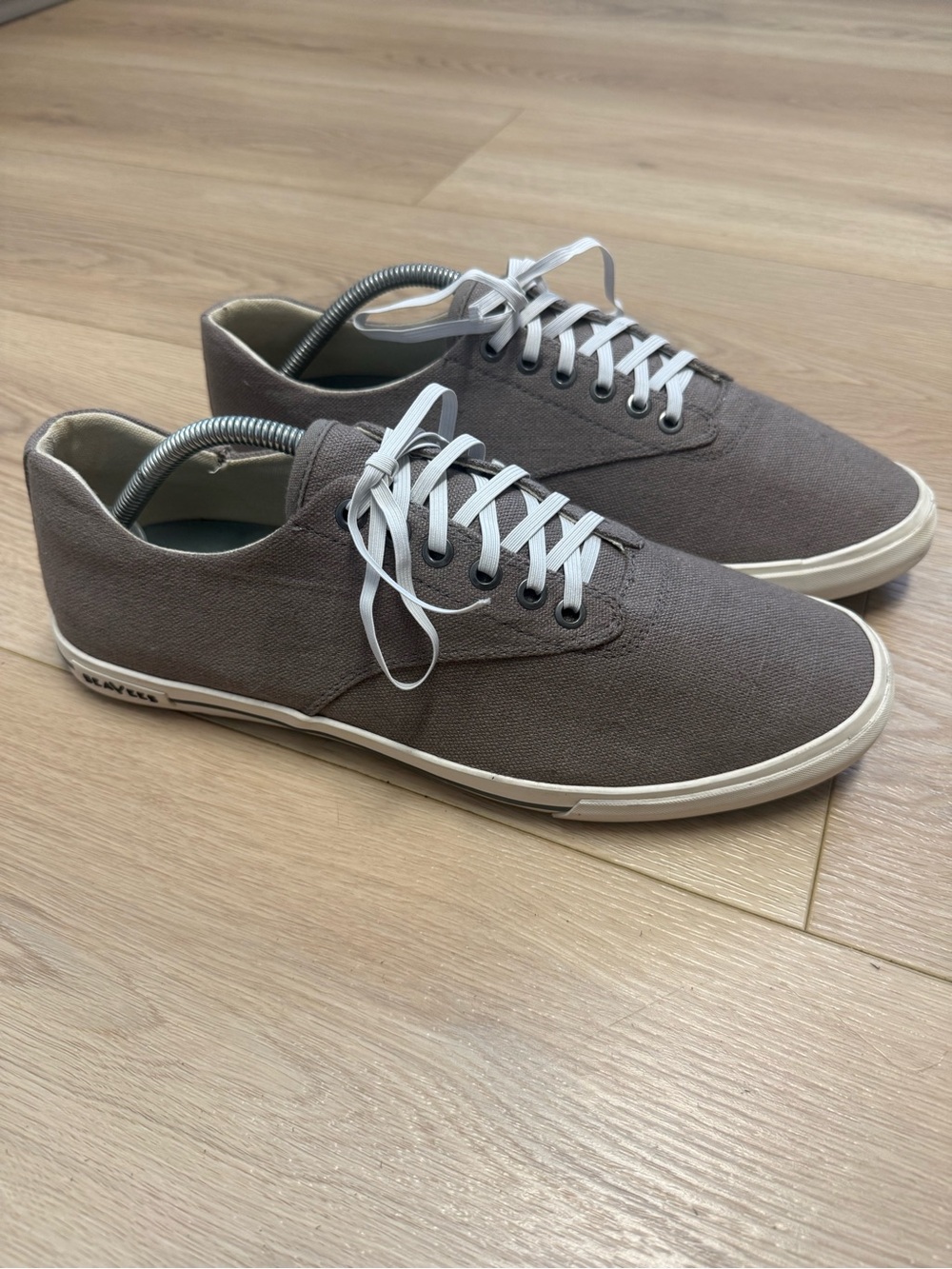 SeaVees Hermosa Plimsoll Grey Canvas Men’s Sneakers Size 11.5